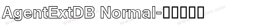 AgentExtDB Normal字体转换